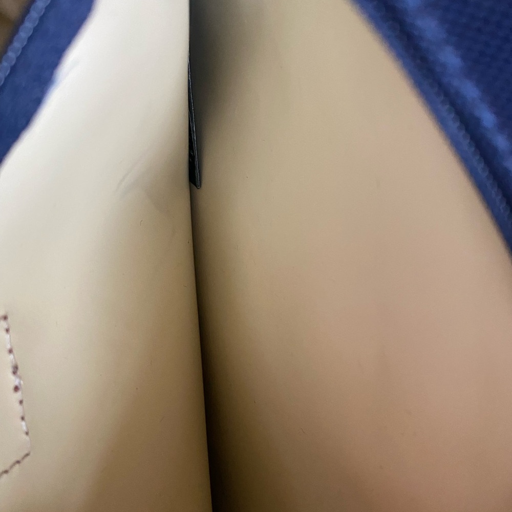 Ralph Lauren Navy Tote with Brown Leather Straps - Picture 7 of 12